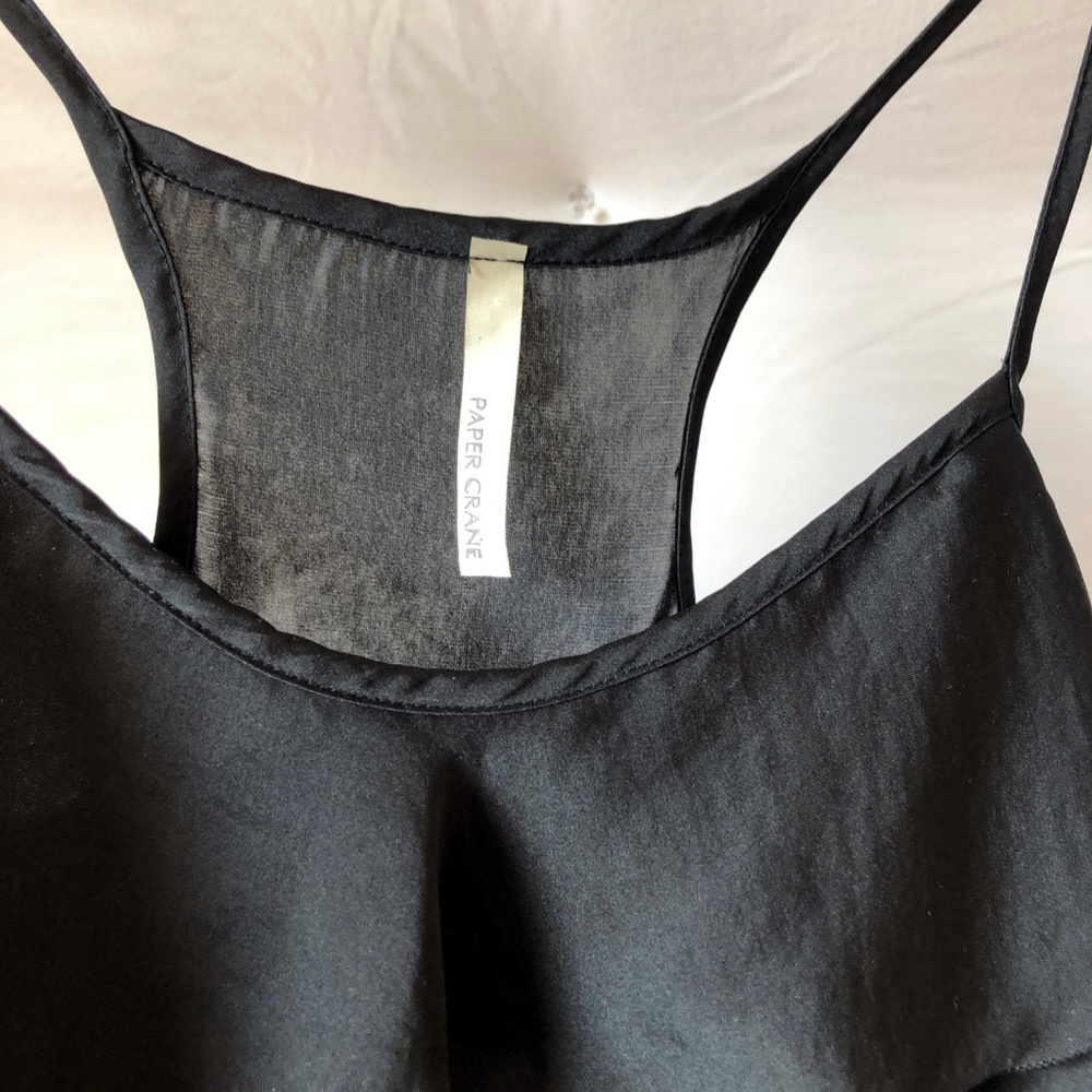 Paper Crane Ruffle Tank Size Medium - Picture 3 of 6